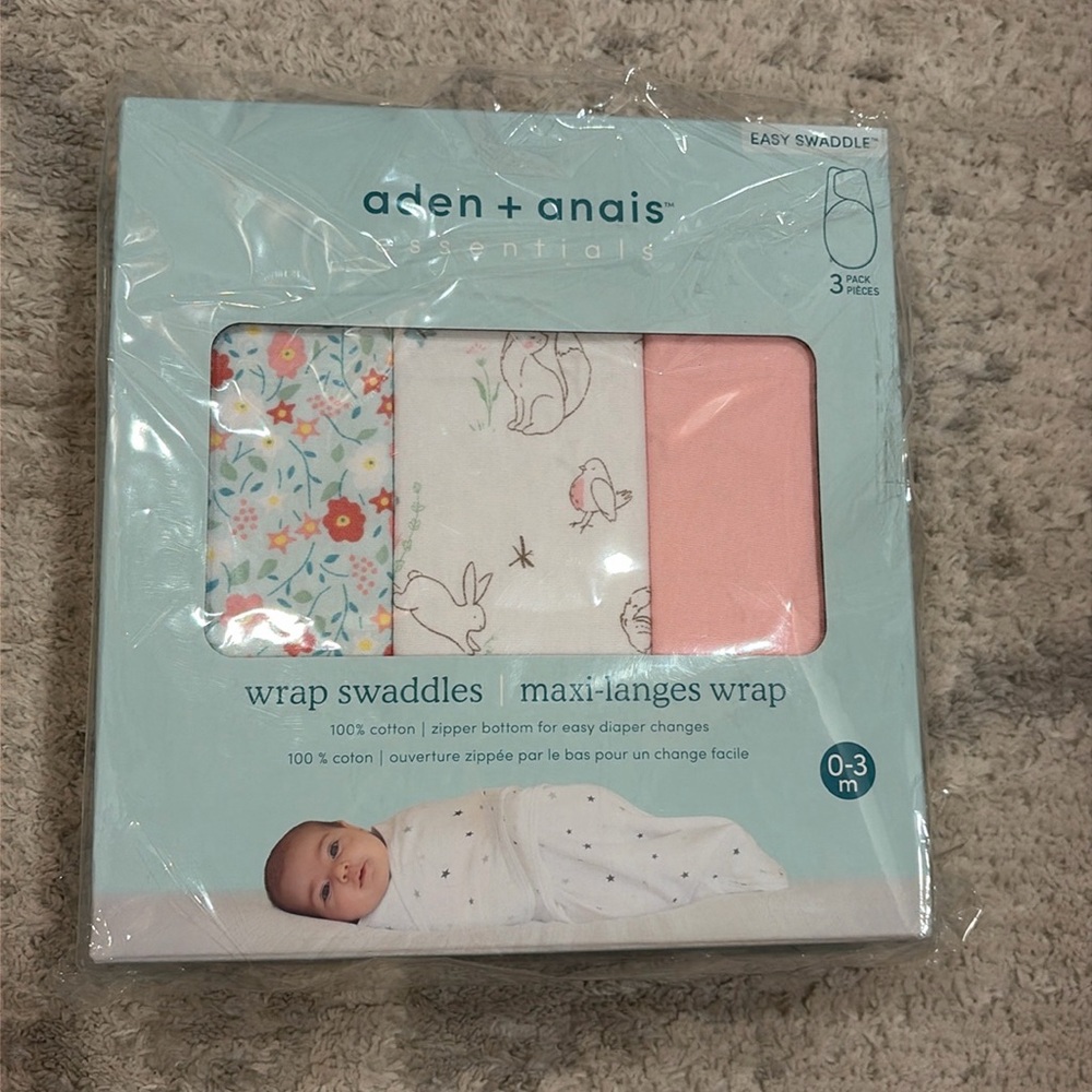 NWT Aden + Anais Wrap Swaddles